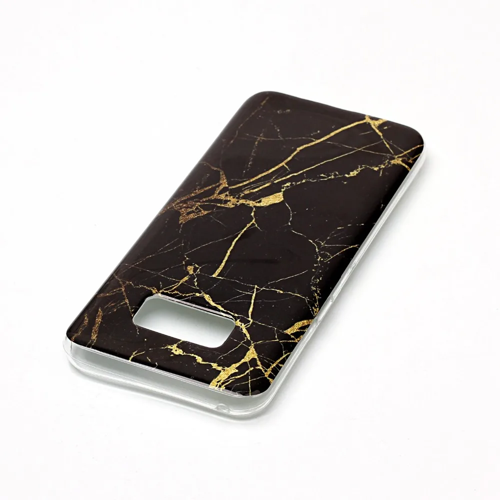 New For Samsung Galaxy S8 Plus Blue White Green Black Marble Designs High Quality Phone Case Gloss TPU Soft Back Cover |