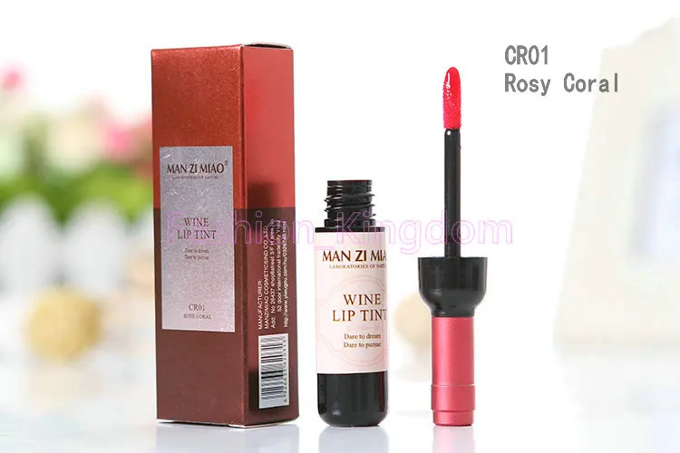 Korean Brand Cosmetics Makeup Red Wine Matte Lip Tint Gloss Waterproof Liquid Lipstick Set Batom 6 Colors 7g Free shipping | Красота и