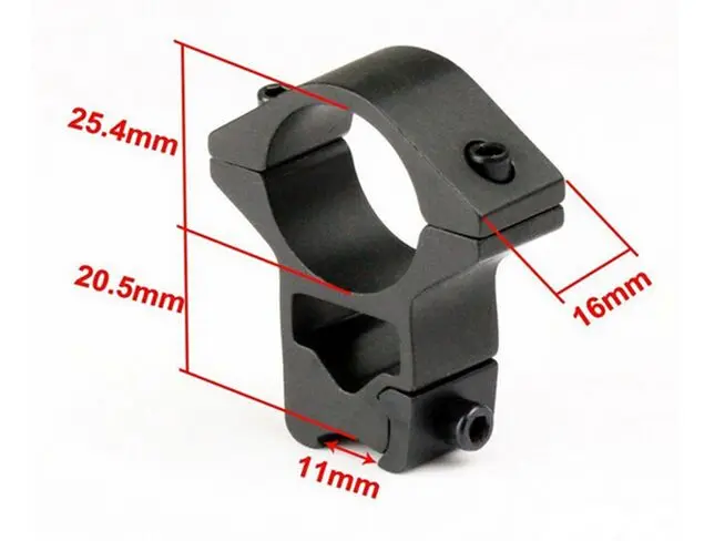 

25mm Diameter High profile Optical Sight Bracket Scope Mount Rings 11mm Rail Ring Outdoor Camping Hunting Tool