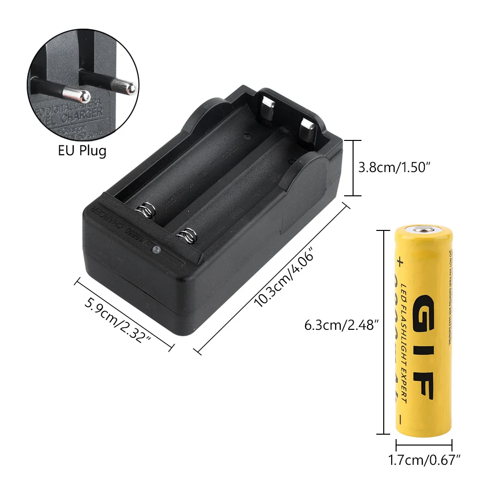 4/8 шт. 18650 Батарея 3,7 V 9800mAh литий-ионный аккумулятор с Зарядное устройство для фонарик батарея, батарея литиевая батарея+ 1 шт. EU Зарядное устройство