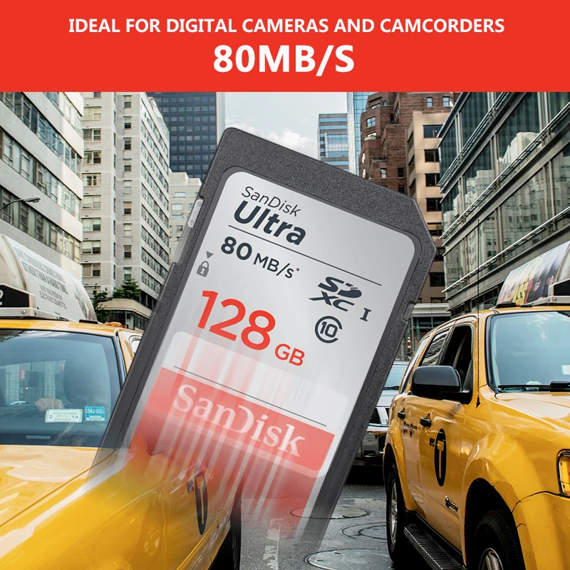 Карта памяти SanDisk Ultra SD класс 10 16 ГБ 32 64 128 256 ГБ|Карты памяти| |