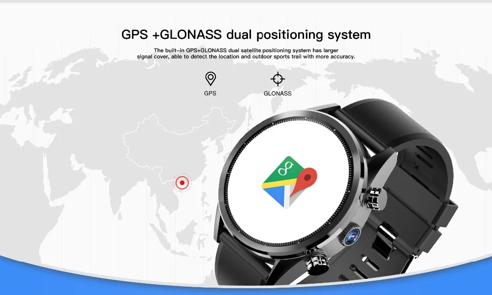 Android 7 OS смарт gps часы MTK6739 HD 8MP камера 3g+ 32G Телефонный звонок монитор сердечного ритма спортивные мужские женские wifi часы 4G Smartwatch
