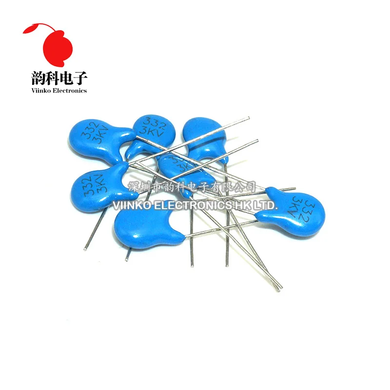20pcs High voltage Ceramic Capacitor 3KV 5PF 10PF 15PF 20PF 22PF 27PF 30PF 47PF 56PF 100PF 220PF 1NF 2.2NF 3.3NF 4.7NF 10NF | Электронные