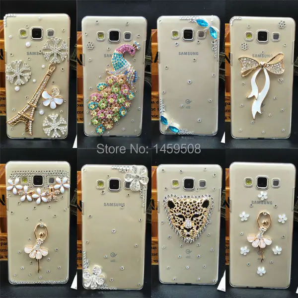 Для Samsung Galaxy A3 2015 A3000/A3 2016 A310/a3 2017 a320 ручной работы со стразами чехол Diamond Crystal Павлин