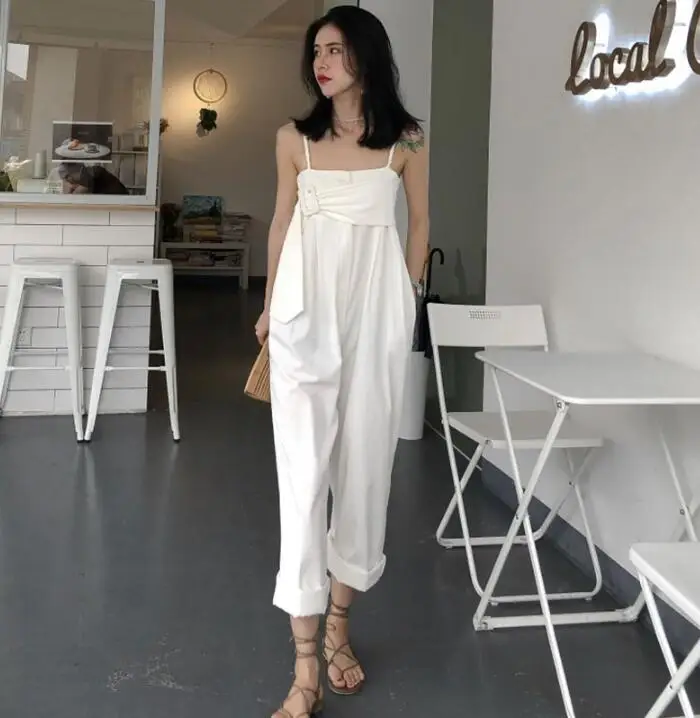 Женский Универсальный комбинезон на бретельках повседневный Облегающий с