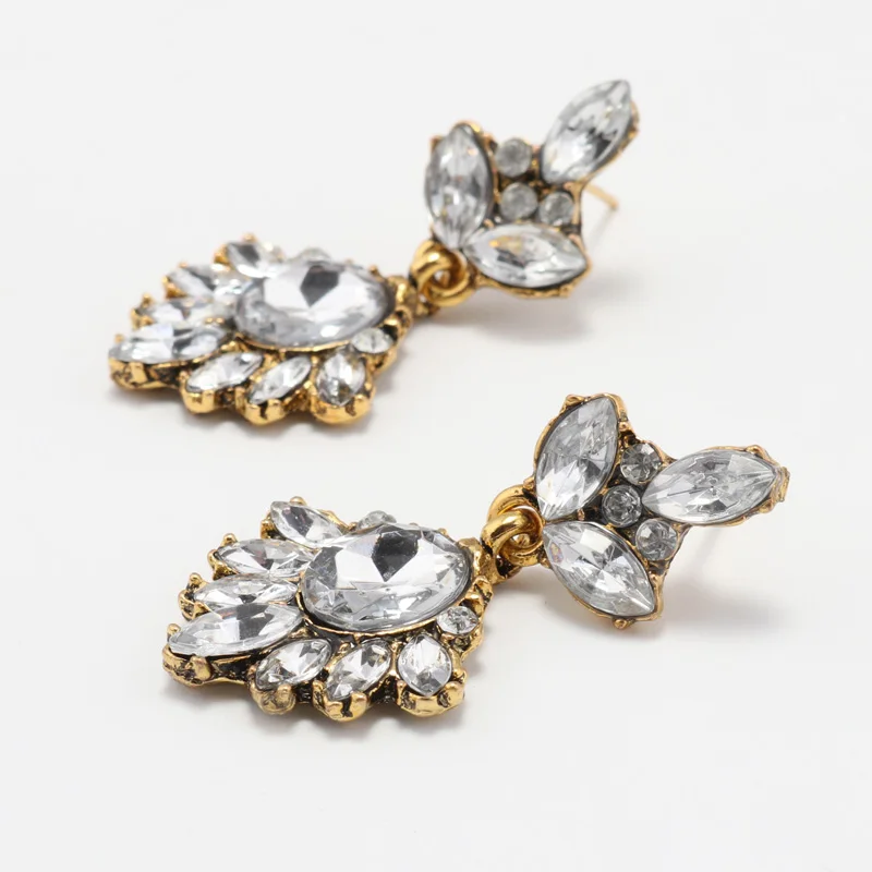 Женские Висячие серьги Tenande винтажные геометрические золотистого цвета с