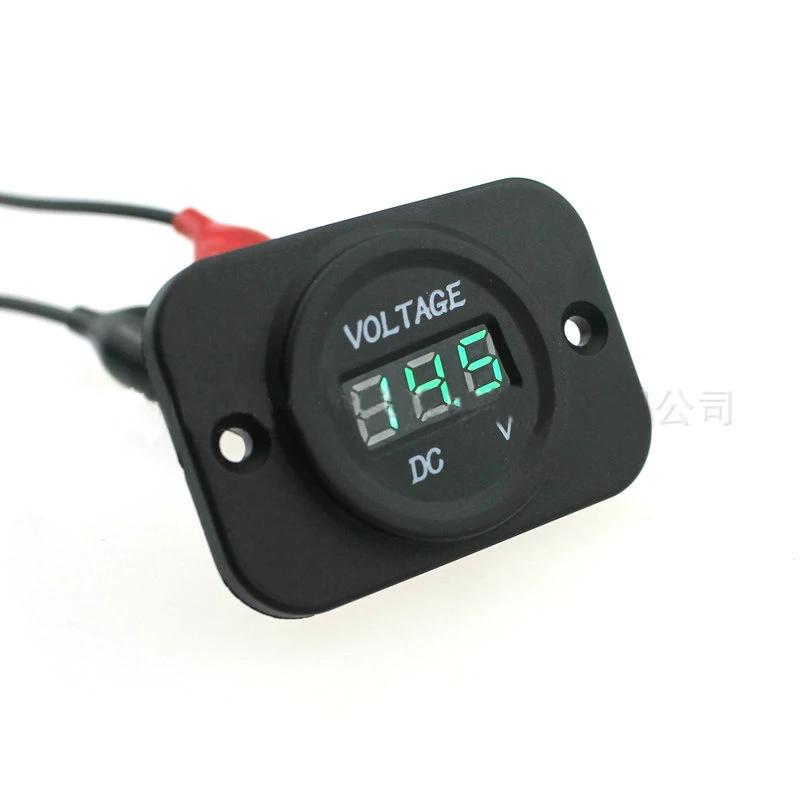 СВЕТОДИОДНЫЙ цифровой дисплей Панель автомобиля Вольтметр Мотоцикл вольтметр