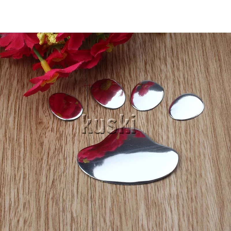 2pcs Bear Paw 3D Cartoon Car Stickers For Chevrolet Cruze Aveo Captiva Lacetti TRAX Sail Epica Buick Excelle Encore | Автомобили и