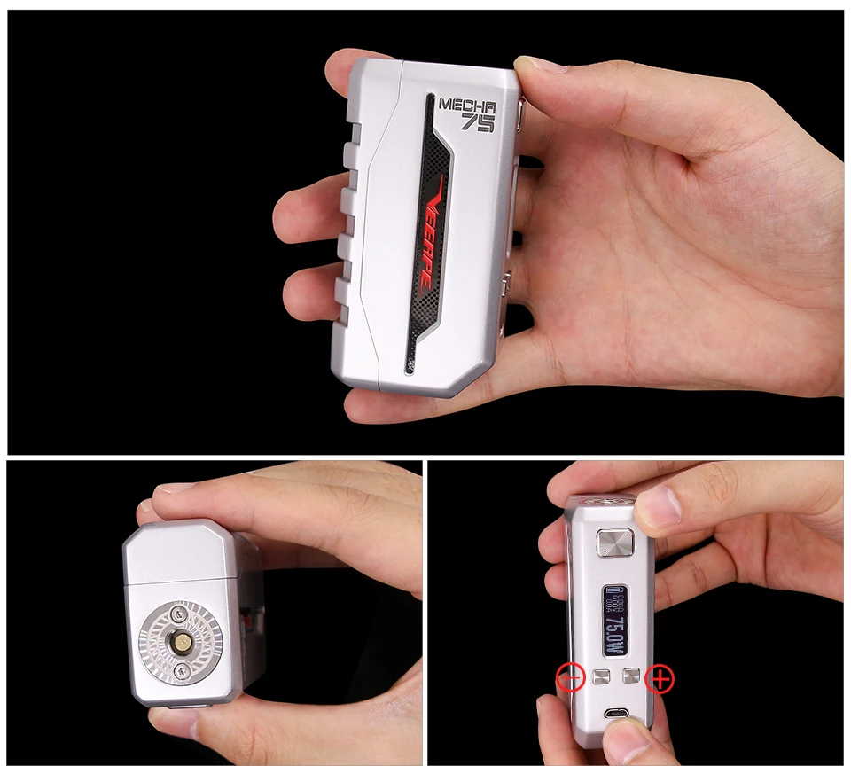 Оригинальный VeeApe MECHA DNA 75 Вт коробка мод Evolv чип Vape TC-SS/TC-NI/TC-TI электронные сигареты