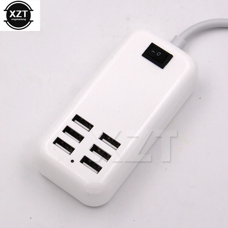 USB-концентратор с 6 USB-портами зарядное устройство адаптер питания разветвитель