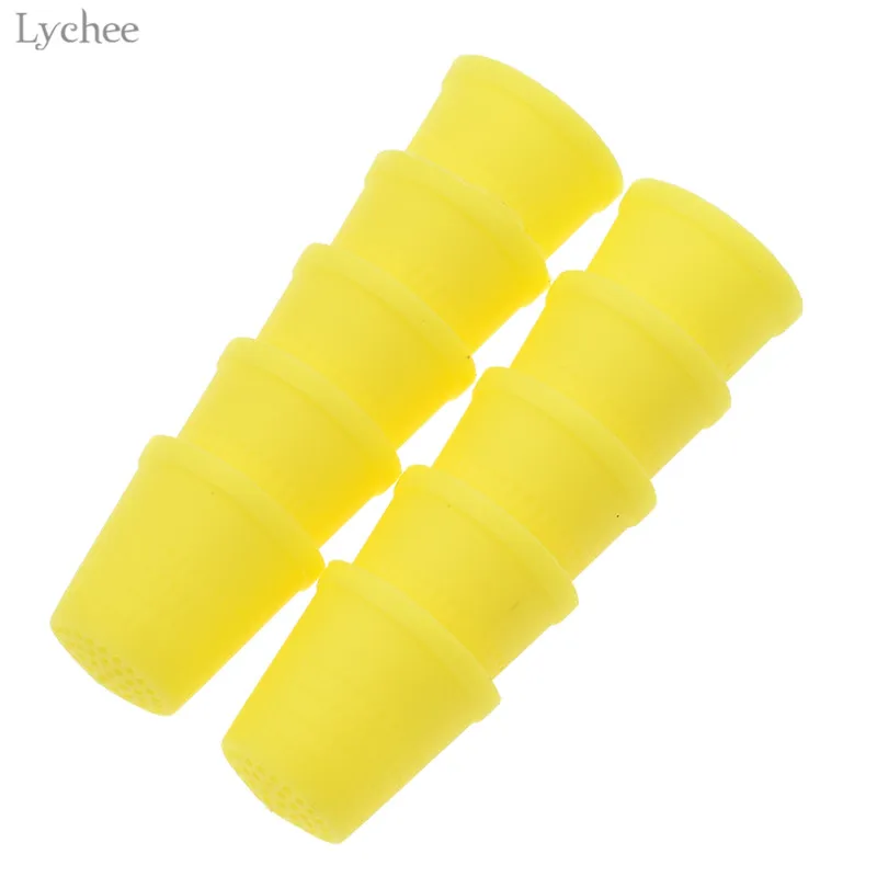 Lychee Life 10 шт Пластиковый наперсток для защиты пальцев Красочные инструменты