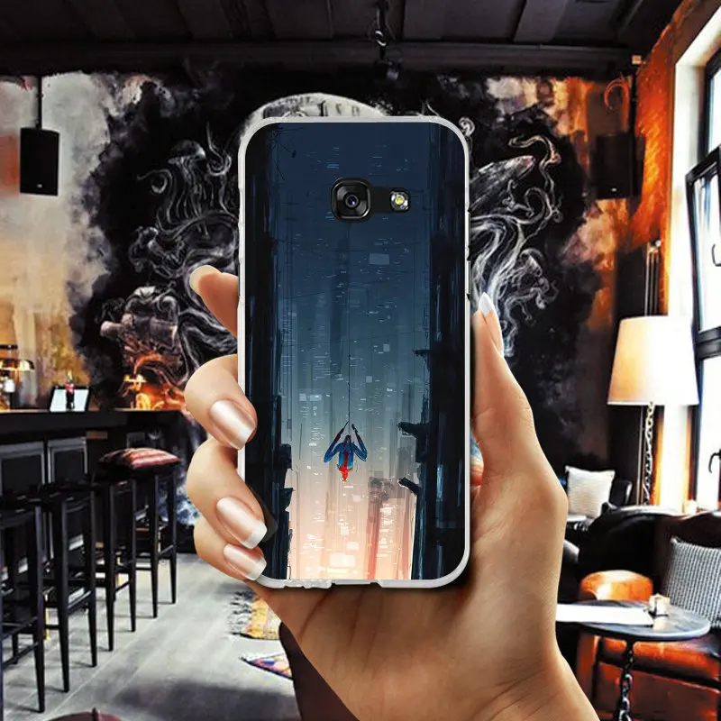 Marvel Spiderman Art Soft TPU Cell Phone Cases for Samsung Galaxy S2 S3 S4 S5 Mini S6 S7 S8 S9 S10 Edge Plus Lite Note 5 8 Coque |