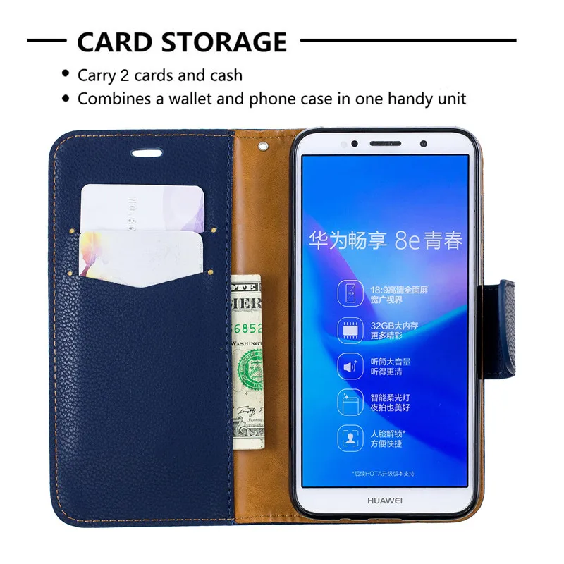 Y5() кожаный чехол-книжка для huawei Y5, чехол-кошелек, магнитный чехол для huawei Y5 Y 5 Prime, чехол для телефона s