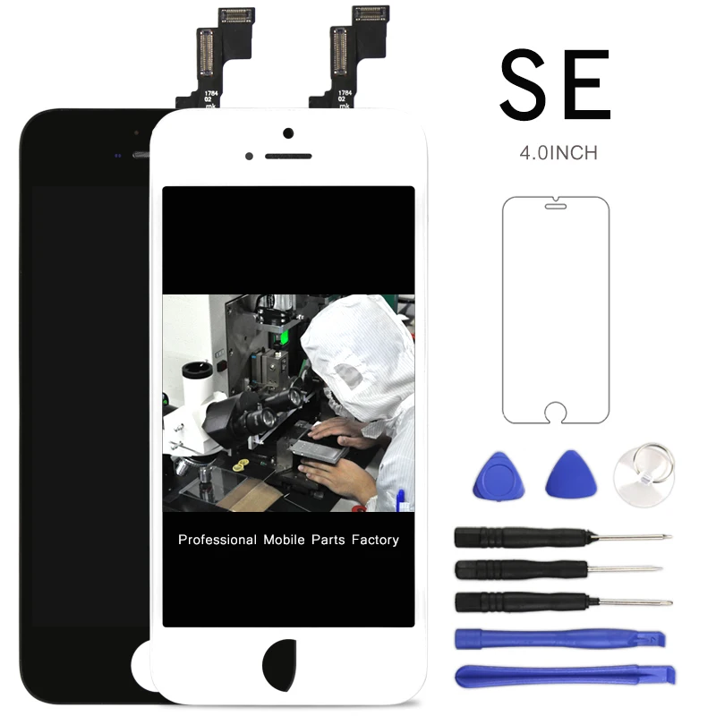 

1 pcs Grade Quality LCD Display For iPhone SE LCD Premium Touch Screen Digitizer Assembly replacement with Tools