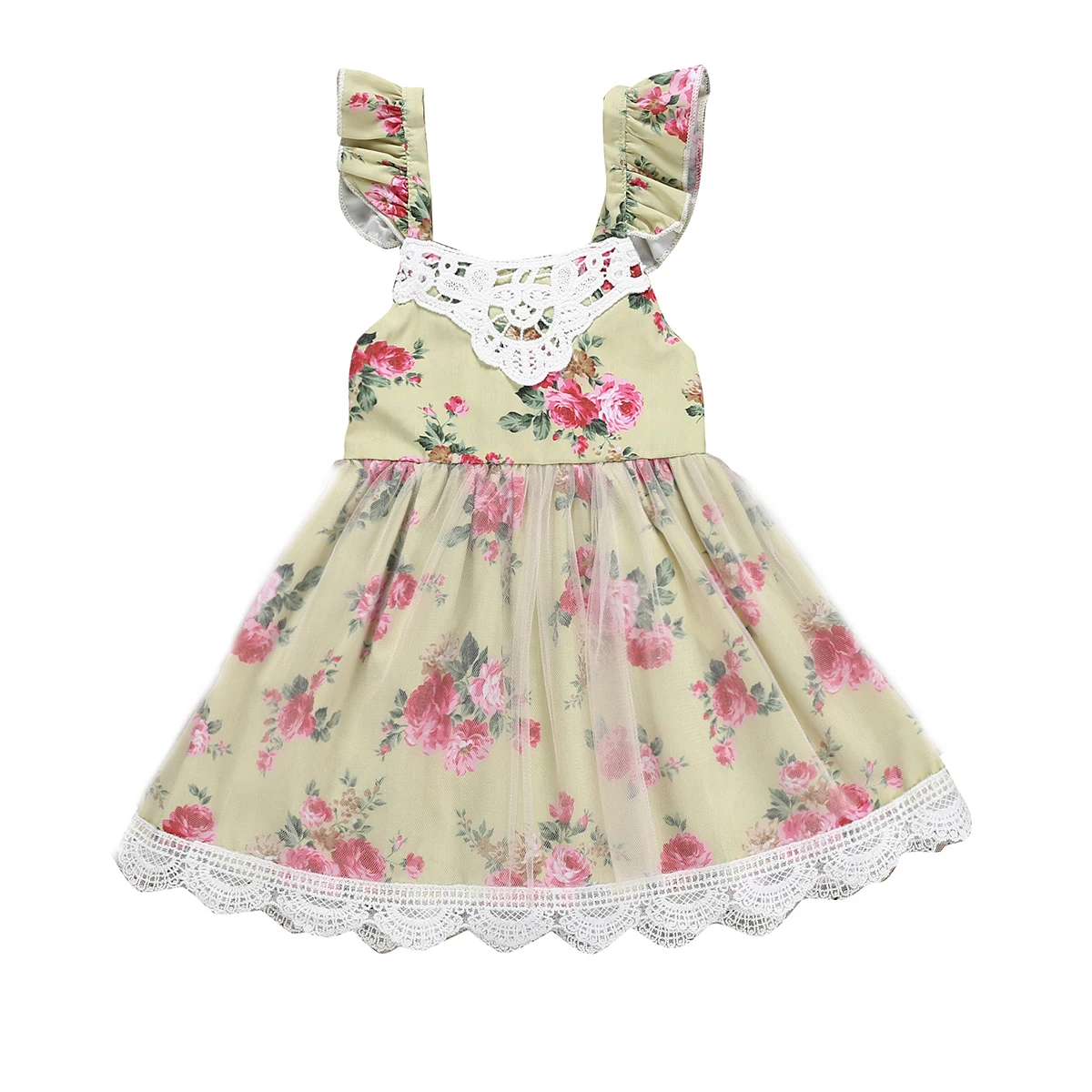 Мода 2019 года летнее платье для девочек милое детское без рукавов мягкие