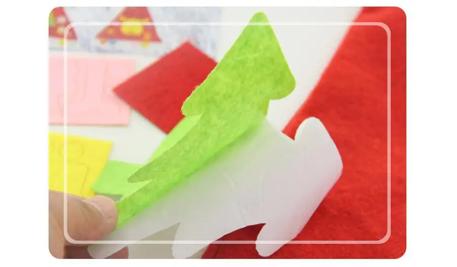 1 комплект DIY нетканого Рождество шляпа Материал пакет ремесло Наборы для детей
