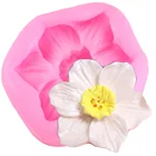 Плюмерия цветок силиконовая фотоформа для помадки инструменты для украшения тортов искусственная глина конфеты формы