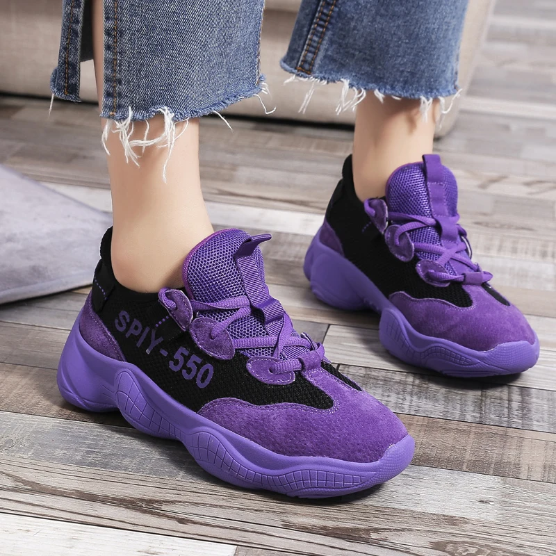 2019 spring new old shoes female European and American style ulzzang wild running fashion sports youth comfortable flat | Обувь
