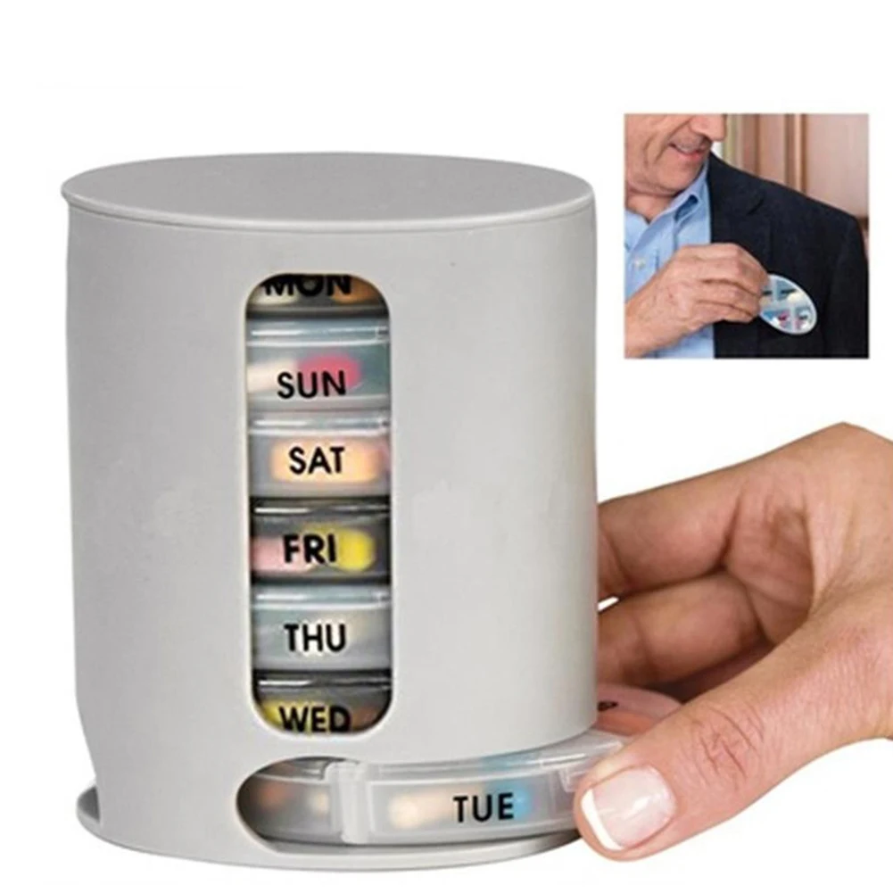 7 дней органайзер для таблеток компактный футляр хранения удобный ящик коробка