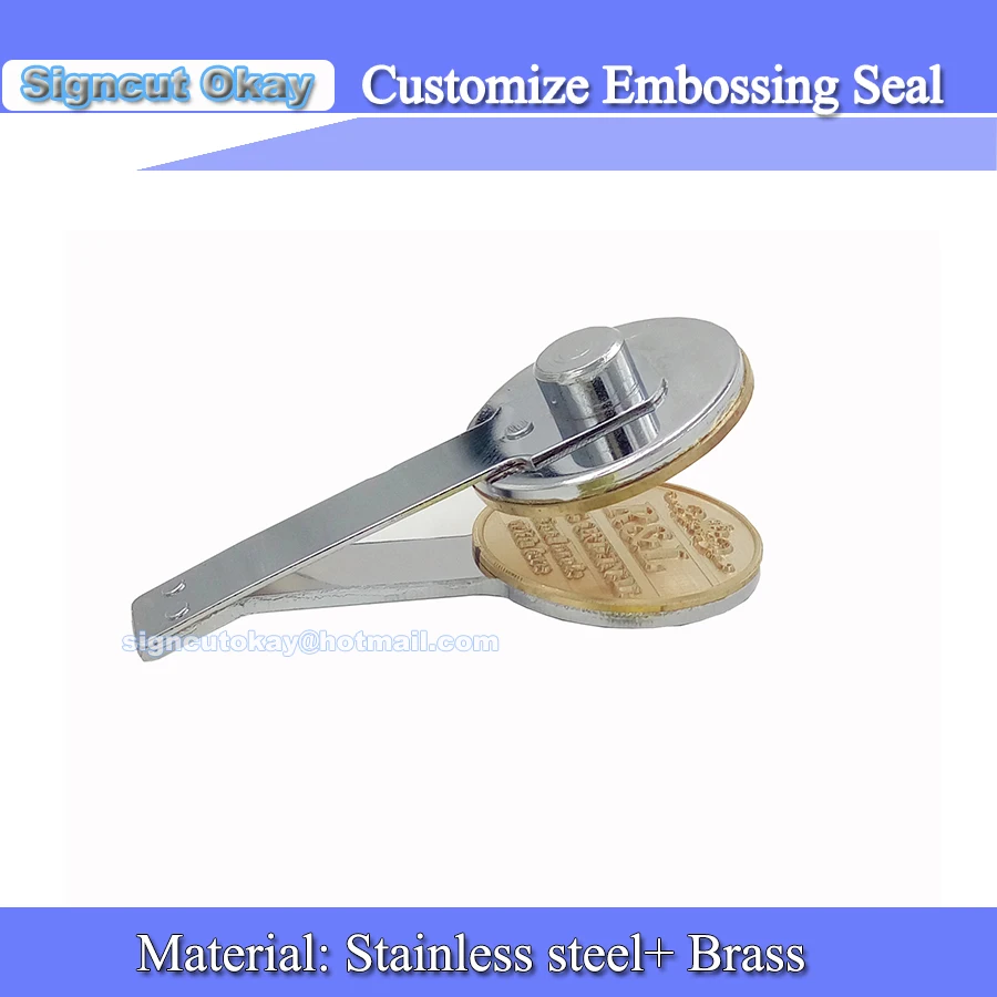 

LOGO Design Custom Embossing Seals /Logo Design Notary Embossing Seals Custom Stamp Diameter 40 42 45mm 2018 New Type