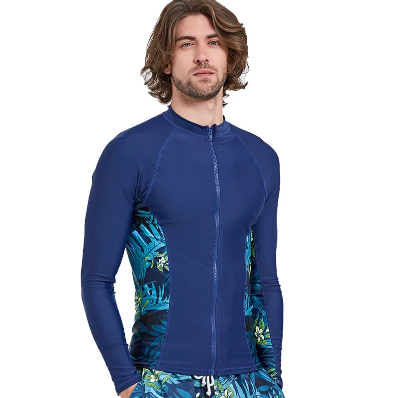2018 новый купальник Мужской гидрокостюм купальная рубашка Рашгард лайкра Дайвинг
