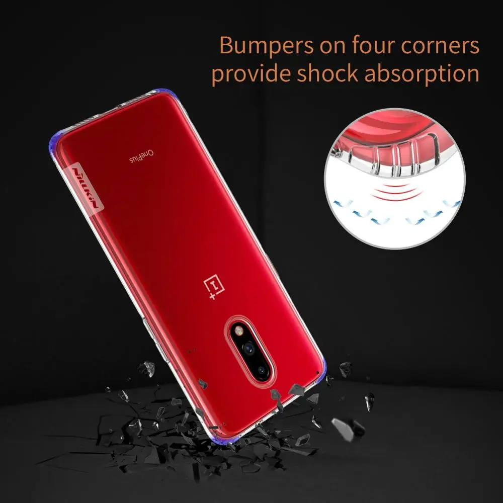 Силиконовый чехол Nillkin для Oneplus 7 6 41 дюйма прозрачный силиконовый из ТПУ 360