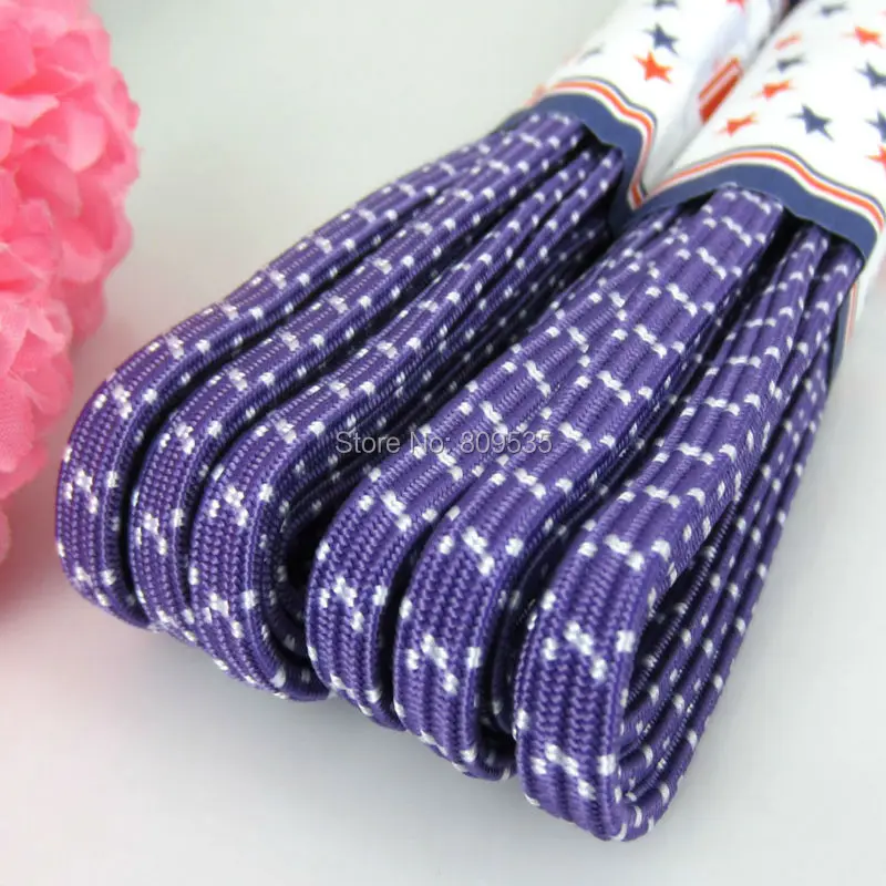 Мягкая трикотажная эластичная лента для шитья одежды 4 Ярда 1/4 дюйма фиолетового