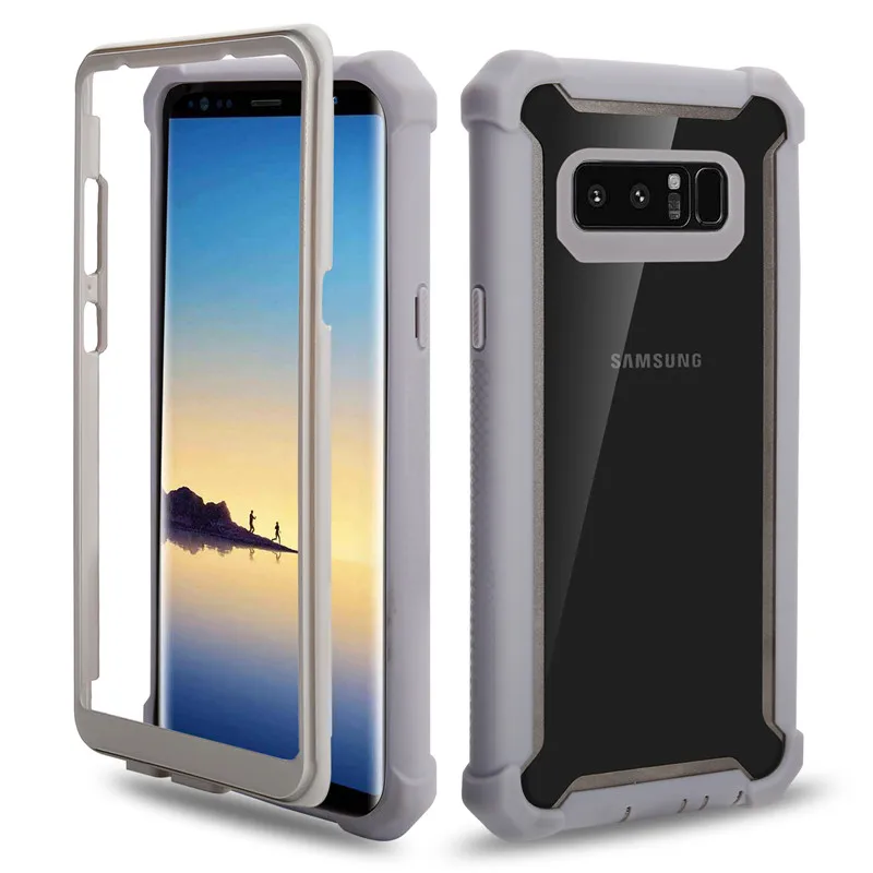 Беспроводная зарядка Модный Цветной двухцветная строчка samsung s8 s9 s10 Plus s10lite note9 PU силиконовый защитный чехол 360 градусов