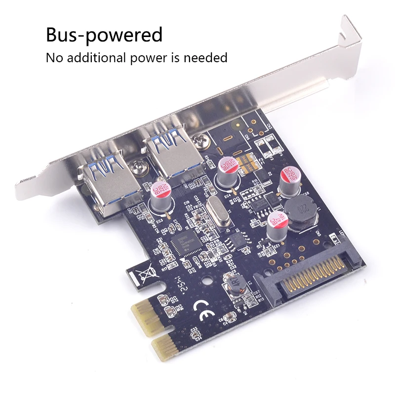 PCI e к usb3.0 адаптер с 2 портами (стандарт 3 0 плата Express карты NEC чипсет твердотельными