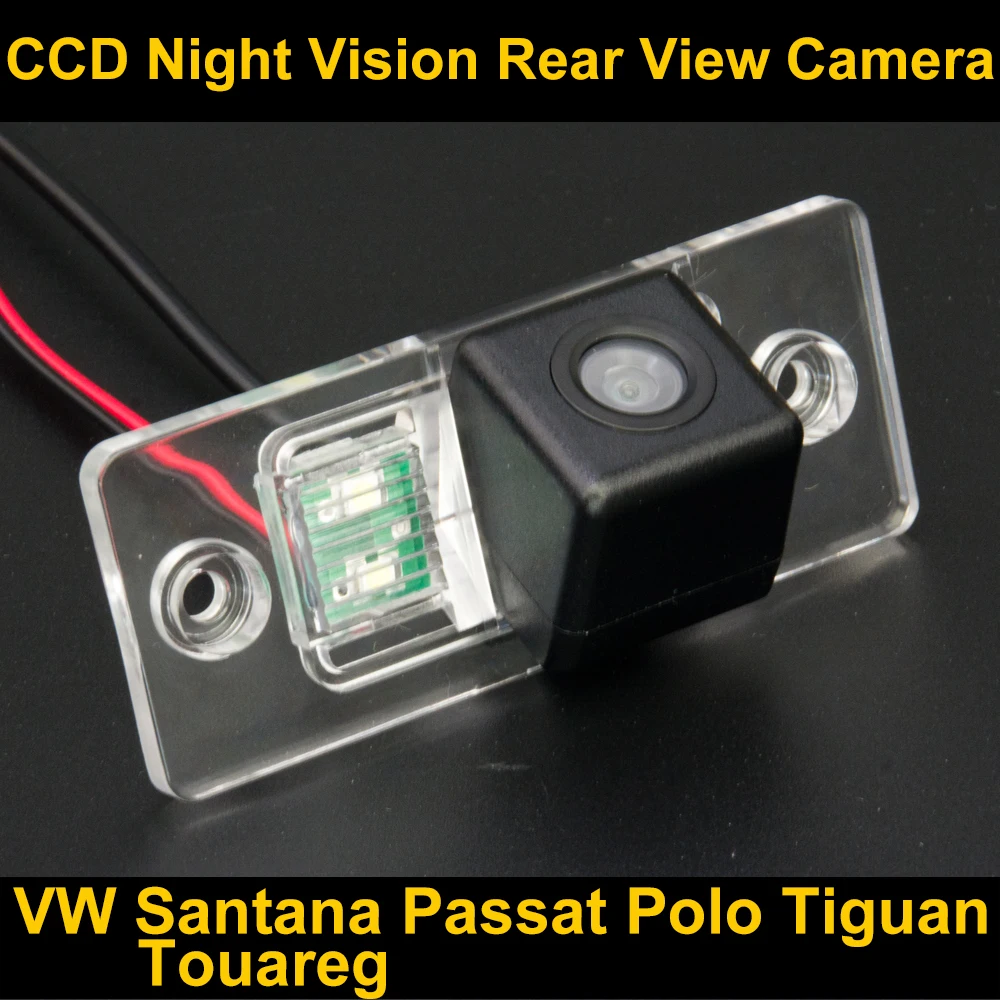Камера заднего вида CCD для VW Touareg Passat Tiguan Polo Sedan Santana Golf V Skoda Fabia Porsche Cayenne|camera for vw|rear