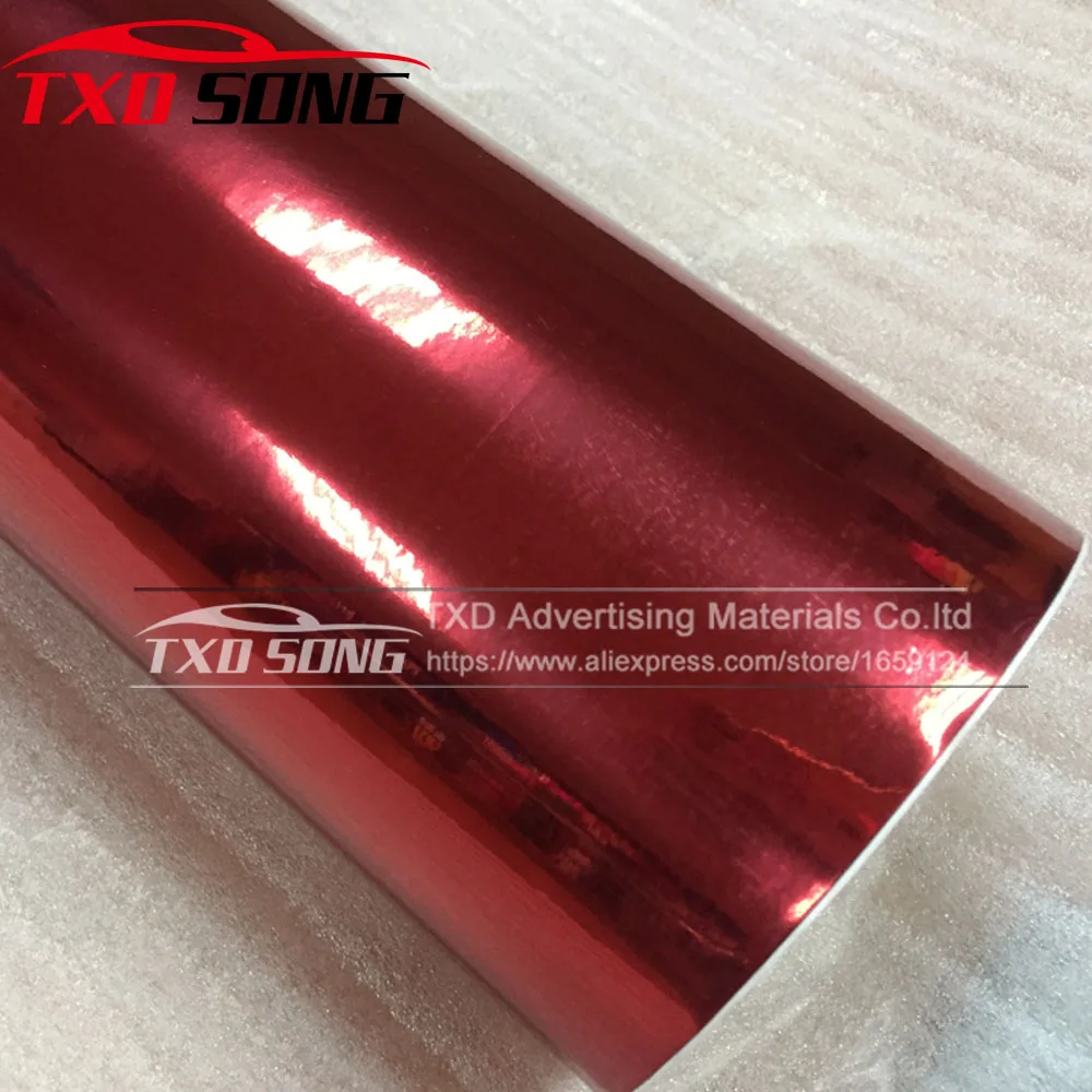 Зеркальная виниловая Хромированная пленка для стайлинга автомобиля, пленка с пузырьками воздуха, 10/20/30/40/50/60 см x 152 см/партия