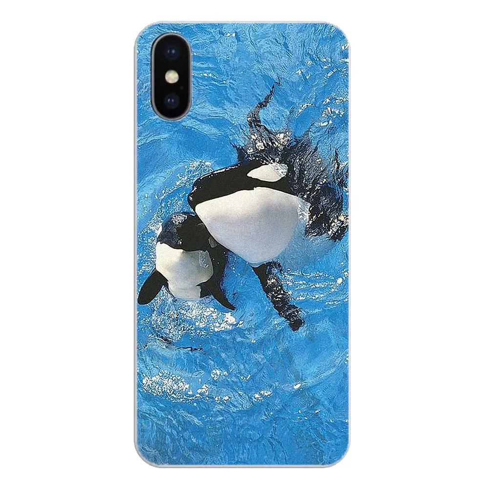 Силиконовый чехол для телефона Killer Whale Orca случайное вдохновение Apple iPhone 4 4S 5 5S 5C SE 6