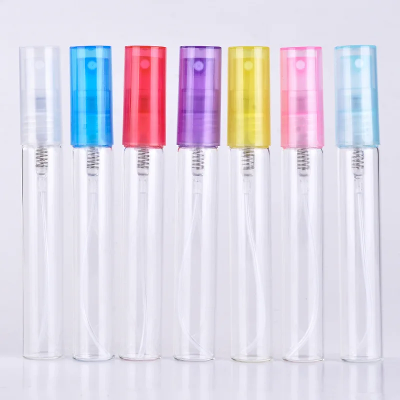 

10PC Perfume Bottle Colorful 8ML Refillable Bottle Press Bottle Polish Translucence Sample Spray Perfume Bottle -15