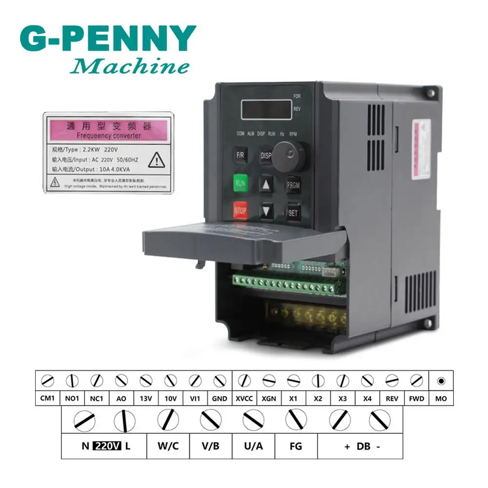 G-PENNY 2.2KW ER20 комплект шпинделя с водяным охлаждением мотор шпинделя водяного охлаждения и 2.2kw инвертор и 80 мм кронштейн шпинделя и 75 Вт водяной насос
