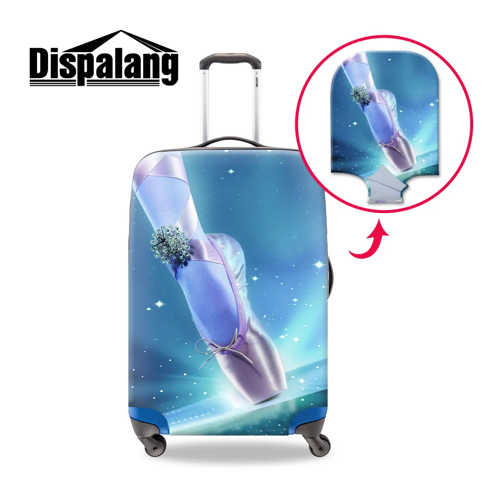 Dispalang модный чемодан чехол на колесиках защитный чехол s/m/L 3 размера для 18 20 22 26 28 30 дюймов Дорожный Чехол s - Цвет: Бургундия