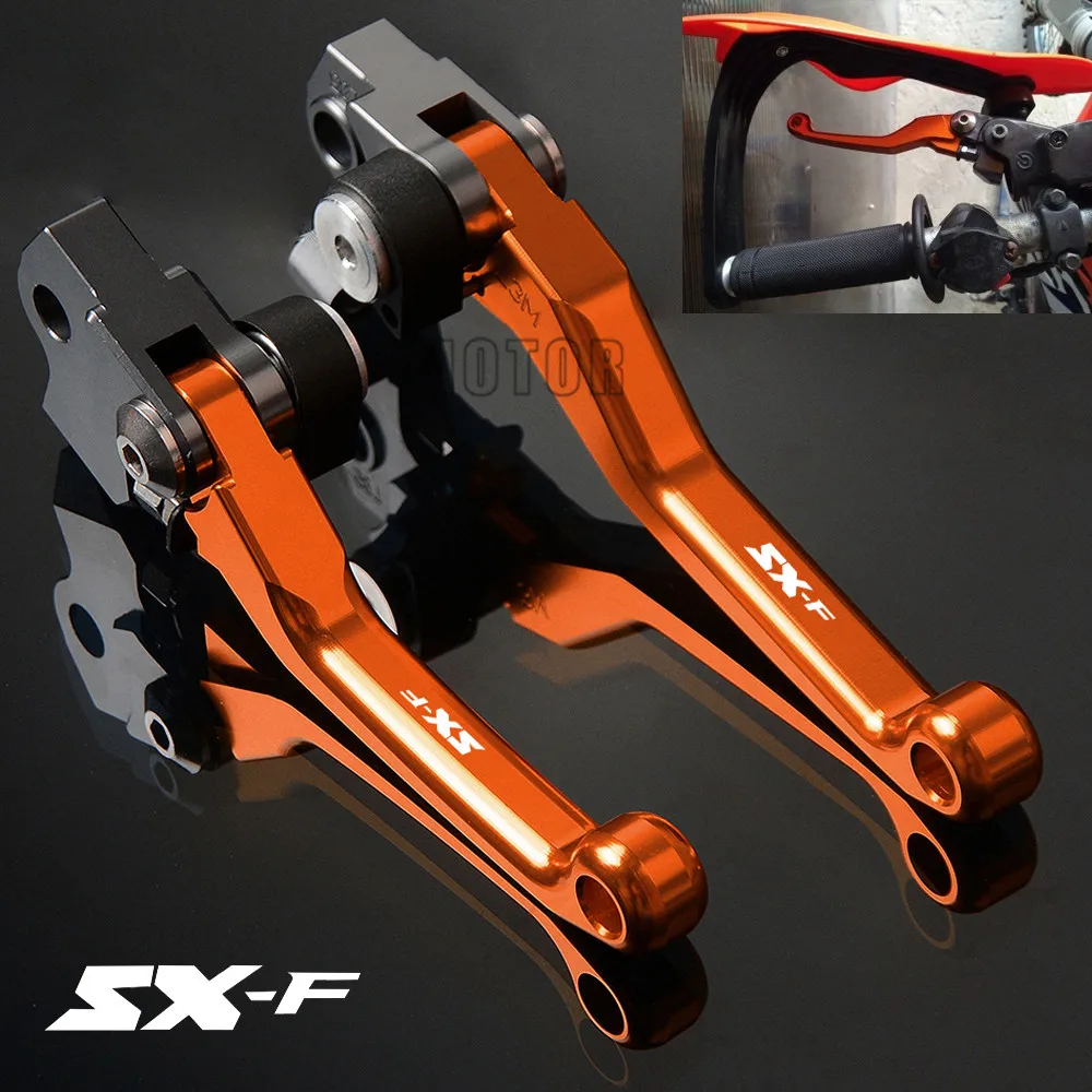 For   250SX-F/350SX-F/450SX-F/505SX-F CNC Aluminum Motorcycle Dirt Pit Bike Pivot Brake Clutch Levers 250/350/450/505 SX-F SXF