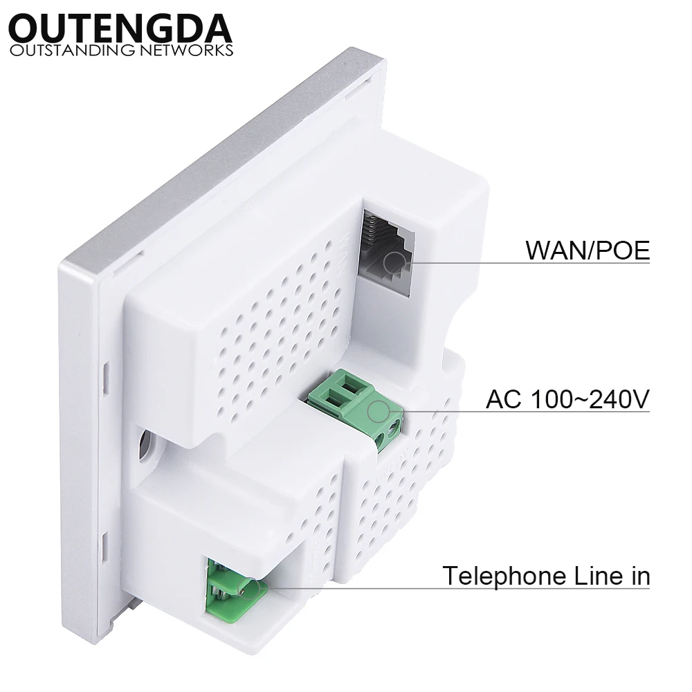 Беспроводная розетка с точкой доступа Wi Fi 300 Мбит/с|in wall|in wall wifiwireless rj45 |