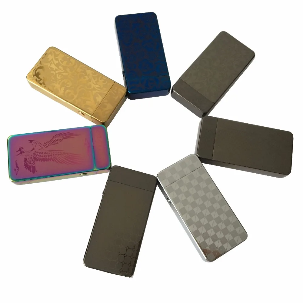 Дымовая USB зажигалка электрическая двойная дуговая Зажигалка перезаряжаемая