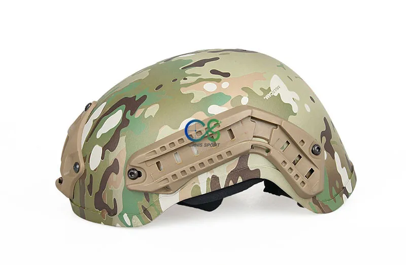 Airsoft тактический нейлоновый шлем в военном W/NVG крепление с боковой рельсовой gs9-0019