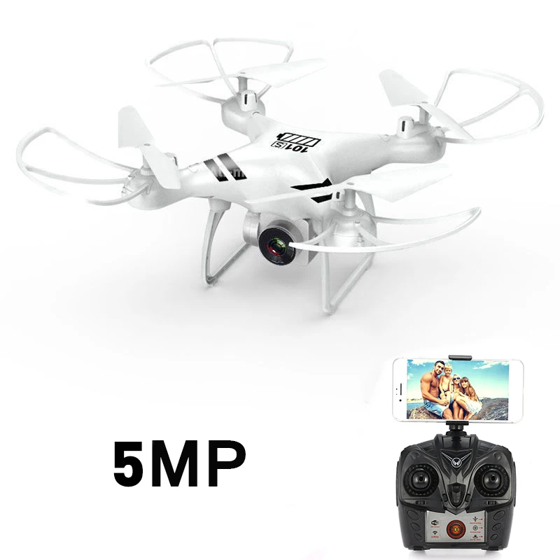 White 5MP camera KY101S Радиоуправляемый Дрон с камерой HD Wifi FPV удержание высоты один ключ возврат посадка без головы RC Квадрокоптер Дрон долгое время полета - Цвет: White 5MP camera