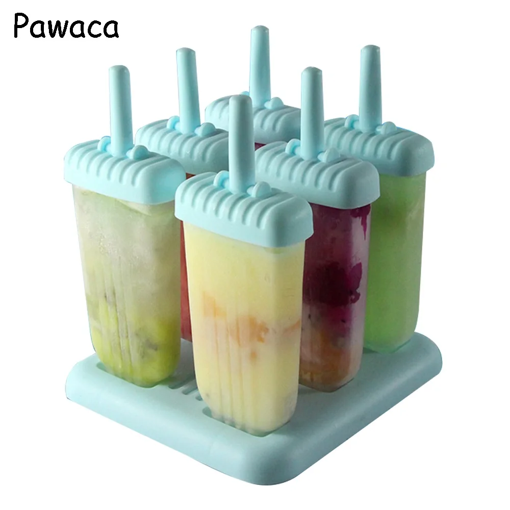 Pawaca 6 ячеек DIY креативная модель мороженого из силикона кубик для многоразовые