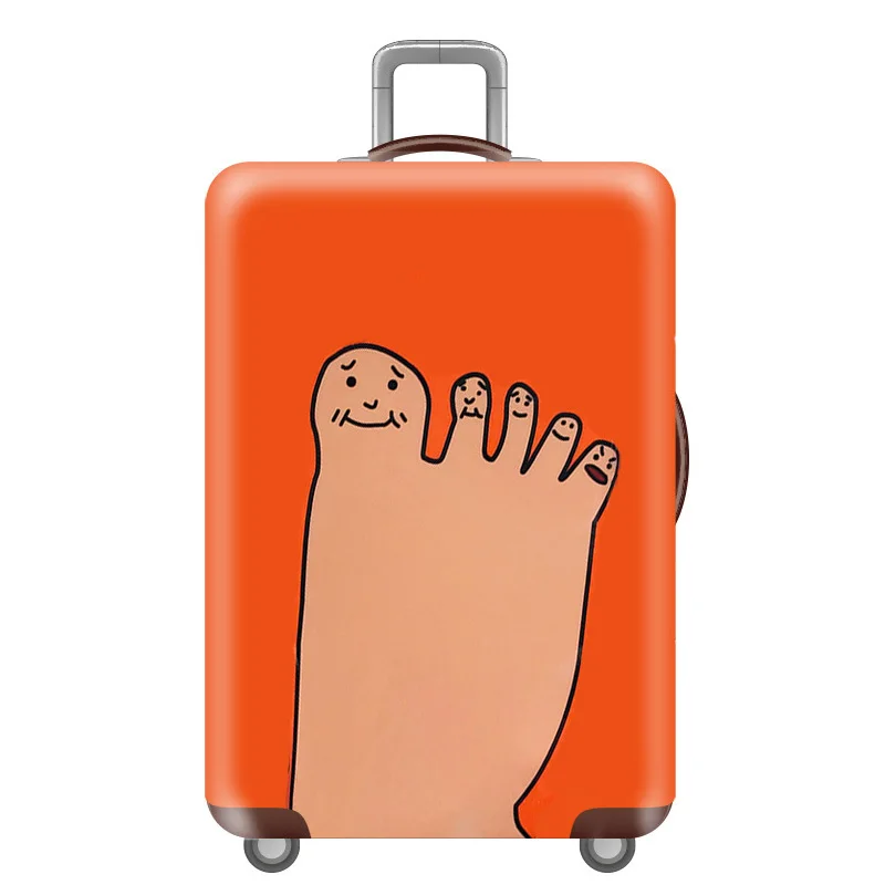 E Luggage cover Новые плотные багажные защитные чехлы эластичность багажная Крышка для 18-32 дюймов чемодан чехол пылезащитный чехол Аксессуары для путешествий - Цвет: E Luggage cover