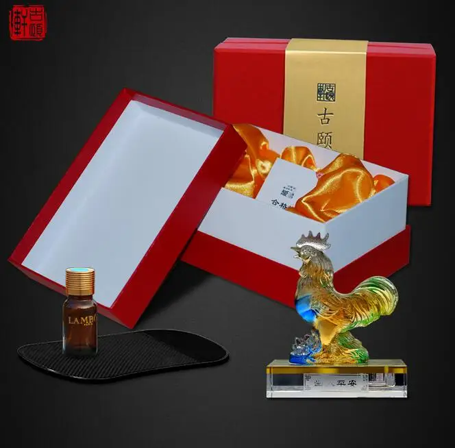 Высокая класс автомобиль духи кристалл стеклянная двенадцатый день рождения