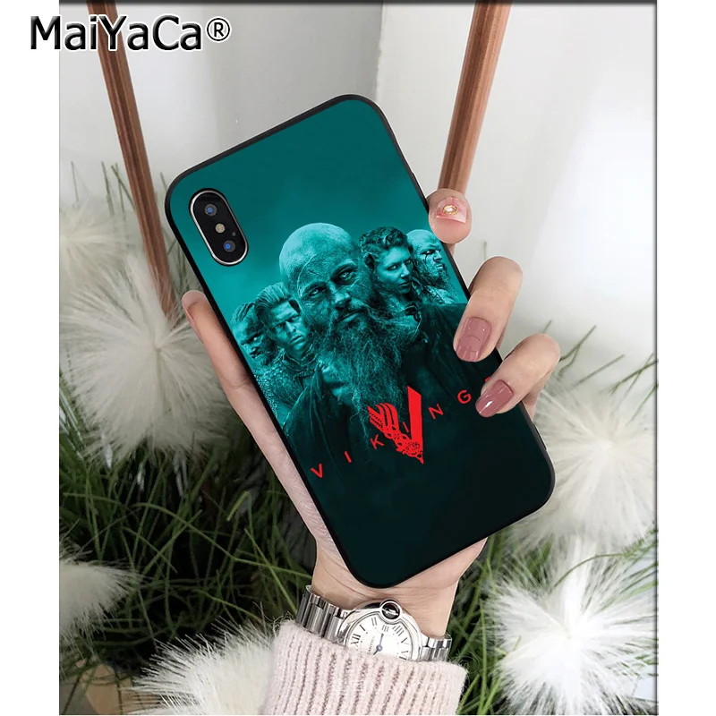 Мягкий чехол для телефона MaiYaCa TV show vikings из ТПУ iPhone 8 7 6 6S Plus 5 5S SE XR X XS MAX | Мобильные