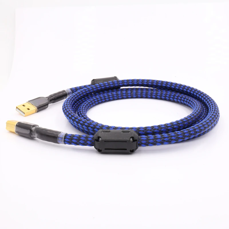 2/3/5ft Позолоченные Audiophile USB ЦАП кабель к B OCC аудио Hifi кабель