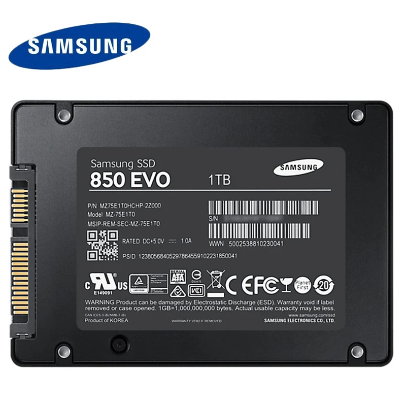 Samsung SSD 850 EVO 250 ГБ 500 г 1 т 2 Внутренний твердотельный диск HD Жесткий SATA 3 2.5 для