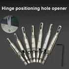 47 шт. HSS двери Самоцентрирующийся Шарнир отверстие сверлильный набор синхронизированных инструментов для двери шкафа отверстия деревообрабатывающий MAL999