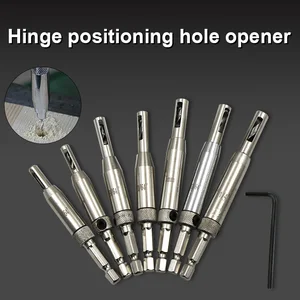 47 шт. HSS двери Самоцентрирующийся Шарнир отверстие сверлильный набор синхронизированных инструментов для двери шкафа отверстия деревообрабатывающий MAL999