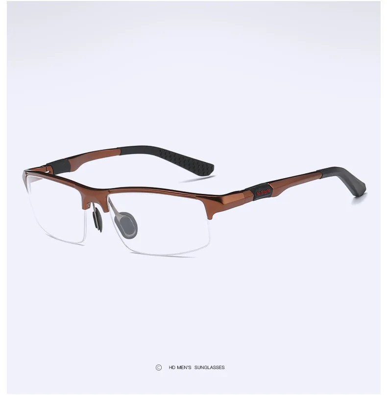 Aluminum Magnesium Sports Style Progressive Reading Glasses Commercial Affairs Glasses Brand Designer Men Multi-focus Reading NX