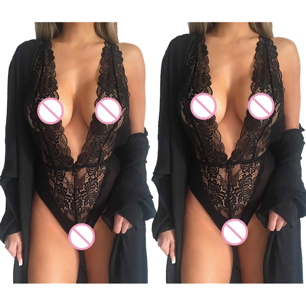 HFSHy сексуальное черное нижнее белье Горячая Женская babydoll Черное кружево